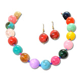 Marbled Round Bead Necklace Set – Gold/Multi · MNE8829MU_PK _DSC8674