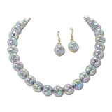 Crackle Acrylic Bead Necklace – Gold/Volcano · MNE8834VOL_PK _DSC8687
