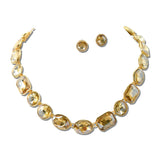 Mixed Cut Rhinestone Collar Necklace Set – Gold/Topaz · MNE8844GDLCT_PK _DSC8718