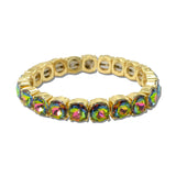 Round Stone Stretch Tennis Bracelet – Gold/Volcano · CB2429VM_MUS _DSC8749