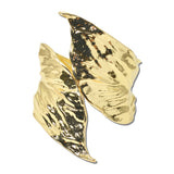Wide Sculptural Textured Cuff Bracelet – Gold · BC-0516-G_RZ _DSC8779