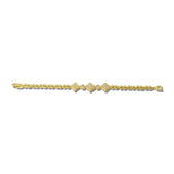 Pave CZ Clover Station Ball Chain Bracelet – Gold/Clear · FJ-0282-2C_RZ _DSC8808
