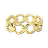 Open Circle Link Bangle Bracelet – Gold · BG5585-GD_IM _DSC8837