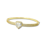 Heart CZ Pave Hinged Bangle Bracelet – Gold · JH762-GD_IM _DSC8874