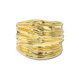 Sculpted Wave Wide Band Ring – Gold · RB2764-GD_IM _DSC8919