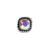Cushion Rhinestone Western Statement Cuff Ring – Silver Burnished/AB · SR0595SBAB_SW _DSC8996