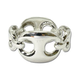 Chunky Mariner Link Bangle Bracelet – Silver · JB10519R_JK _DSC9055