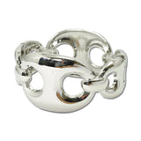 Chunky Mariner Link Bangle Bracelet – Silver · JB10519R_JK _DSC9056