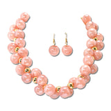 Chunky Acrylic Cluster Statement Necklace – Gold/Pink · JN20070GPK_JK _DSC9110