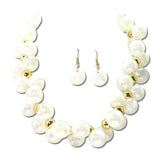 Chunky Acrylic Cluster Statement Necklace – Gold/White · JN20070GWH_JK _DSC9113