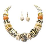 Chunky Leopard Animal Print Bead Necklace Set – Gold/Leopard · JN11650GLE_JK _DSC9126