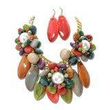 Pearl Floral Rosette Statement Necklace Set – Gold/Multi · JN11625GMT_JK _DSC9138