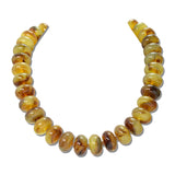 Chunky Resin Rondelle Bead Necklace – Gold/Olive Multi · J4142OLVMLT_JH _DSC9171