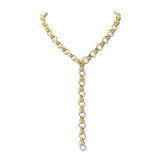 Gold Tone Textured Link Lariat Necklace – Gold · J4145G_JH _DSC9172