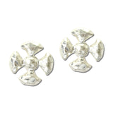 Hammered Cross Stud Earrings – Worn Silver · ER10553VS_TP _DSC9216