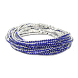 Rhinestone Stretch Tennis Bracelet Set – Silver/Blue · BR664SBL_AJ _DSC9273