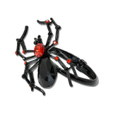 Rhinestone Spider Hinged Bracelet – Black/Red · BA1436JRED_MQ _DSC9351