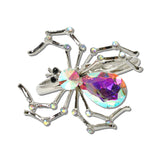Rhinestone Spider Hinged Bracelet – Silver/AB · BA1436SAB_MQ _DSC9355