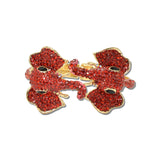 Rhinestone Elephant Head Hinged Bracelet – Gold/Red · BA1437GRED_MQ _DSC9366