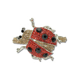 Rhinestone Ladybug Hinged Bracelet – Silver/Red · BA1438SRED_MQ _DSC9368