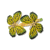 Rhinestone Butterfly Hinged Bracelet – Gold/Yellow · BA1433YLW_MQ _DSC9375