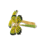 Rhinestone Butterfly Hinged Bracelet – Gold/Yellow · BA1433YLW_MQ _DSC9376