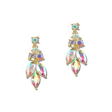 Marquise Cluster Rhinestone Drop Earrings – Gold/AB · ER2695GAB_MQ _DSC9379