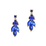 Marquise Cluster Rhinestone Drop Earrings – Gold/Royal Blue · ER2695SAP_MQ _DSC9381