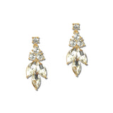 Marquise Cluster Rhinestone Drop Earrings – Gold/Clear · ER2695GCL_MQ _DSC9385