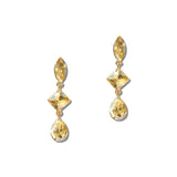Faceted Rhinestone Tiered Drop Earrings – Gold/Champagne · ER2696CHP_MQ _DSC9389