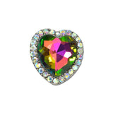Western Faceted Heart Rhinestone Stretch Ring – Silver Burnished/Volcano · SR0910SBVOL_SW _DSC9515