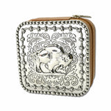 Western Buffalo Engraved Jewelry Box – Silver Burnished/Brown · SJ0141BRN_SW _DSC9580