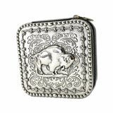 Western Buffalo Engraved Jewelry Box – Silver Burnished/Black · SJ0141BLK_SW _DSC9581