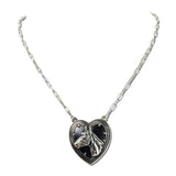Horse Heart Pendant Western Necklace – Silver Burnished · SN1022SB_SW _DSC9585