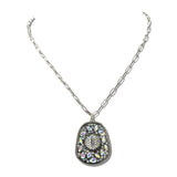Rhinestone Cowboy Hat Pendant Necklace – Silver Burnished/AB · SN1043SBAB_SW _DSC9599