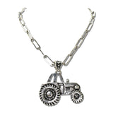 Western Tractor Pendant Necklace – Silver Burnished · SN1019SB_SW _DSC9604