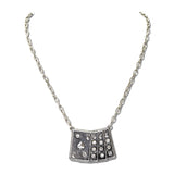 Western Playing Card Rhinestone Pendant Necklace – Silver Burnished/Crystal · JN1289-SBCRY_JOL _DSC9750
