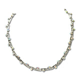Round Stone Link Western Necklace – Silver Burnished/AB · SN1032SBAB_SW _DSC9767