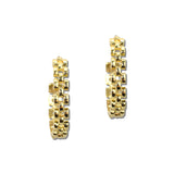 Textured Scalloped Open Hoop Earrings – Gold · OEH5533GD_OZ _DSC9799