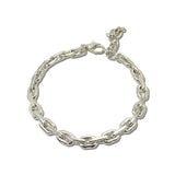 Polished Oval Link Chain Bracelet – Silver · OBH2889RH_OZ _DSC9804