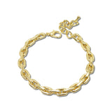 Polished Oval Link Chain Bracelet – Gold · OBH2889GD_OZ _DSC9805