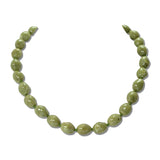 Marbled Resin Nugget Bead Necklace – Gold/Olive Green · ONF5650GDOLV_OZ _DSC9816