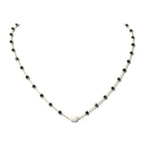 Baroque Pearl Dainty Bead Necklace – Gold/Black · ONH3444GDBK_OZ _DSC9843