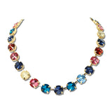 Cone Rhinestone Collar Tennis Necklace – Gold/Multi · TFN00147GDMLT_BE _DSC9872