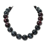 Marbled Resin Bead Statement Necklace – Gold/Burgundy Black · KFN00034BURBLK_BE _DSC9881