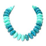 Marbled Rondelle Bead Statement Necklace – Gold/Turquoise · SFN00105GDTUQ_BE _DSC9884