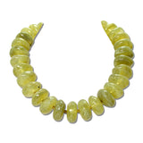 Marbled Rondelle Bead Statement Necklace – Gold/Olive Green · SFN00105GDOLV_BE _DSC9889