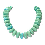Marbled Rondelle Bead Statement Necklace – Gold/Green · SFN00105GDGRN_BE _DSC9890