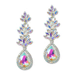 108504, TEARDROP ACCENT CRYSTAL RHINESTONE DANGLE EARRING