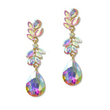108525, MARQUISE TEARDROP RHINESTONE DANGLE EARRING